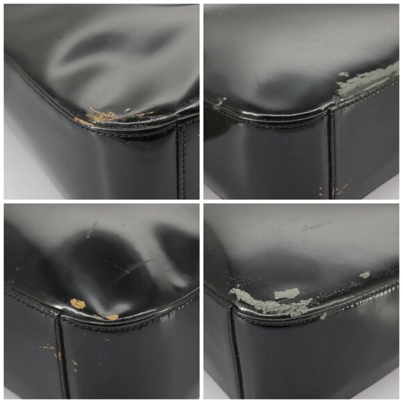 GUCCI Shoulder Bag Enamel Black Silver 000 0506 Auth - Picture 16 of 16